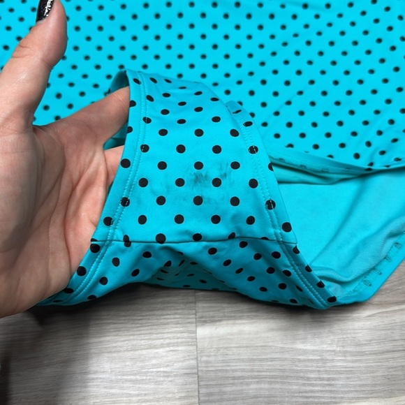 🏁 In Every Story Turquoise Polka Dot bathing suit bottoms size 5X NEW - Picture 5 of 7